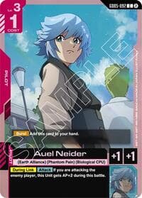 Auel Neider - Freedom Ascension - Gundam Card Game card