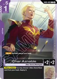 Char Aznable - Freedom Ascension - Gundam Card Game card