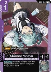 Quess Paraya - Freedom Ascension - Gundam Card Game card