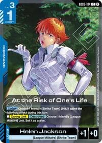 At the Risk of One's Life - Freedom Ascension - Gundam Card Game card
