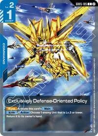 Exclusively Defense-Oriented Policy - Freedom Ascension - Gundam Card Game card