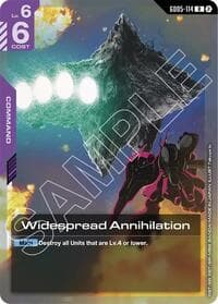 Widespread Annihilation - Freedom Ascension - Gundam Card Game card