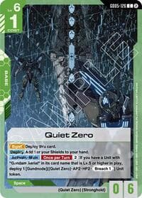 Quiet Zero - Freedom Ascension - Gundam Card Game card