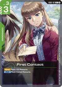 First Contact - Deck Build Box Freedom Ascension - Gundam Card Game card