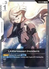 Unforeseen Incident - Deck Build Box Freedom Ascension - Gundam Card Game card