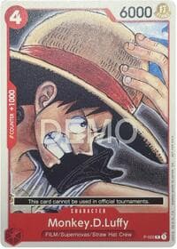 Monkey.D.Luffy - P-022 - One Piece Demo Deck Cards - One Piece Card Game card