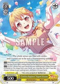 "Limitless Happiness" Hagumi Kitazawa - BanG Dream! 10th Anniversary! Premium Booster - Weiss Schwarz card