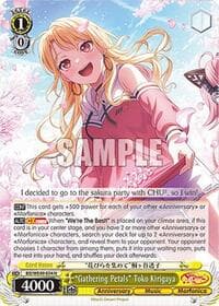 "Gathering Petals" Toko Kirigaya - BanG Dream! 10th Anniversary! Premium Booster - Weiss Schwarz card
