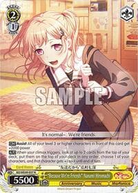 "Because We're Friends" Nanami Hiromachi - BanG Dream! 10th Anniversary! Premium Booster - Weiss Schwarz card