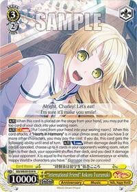 "International Friend" Kokoro Tsurumaki - BanG Dream! 10th Anniversary! Premium Booster - Weiss Schwarz card