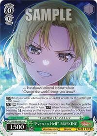 "Even to Hell" MASKING - BanG Dream! 10th Anniversary! Premium Booster - Weiss Schwarz card