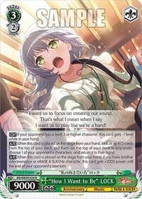 "How I Want to Be" LOCK - BanG Dream! 10th Anniversary! Premium Booster - Weiss Schwarz card