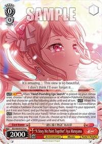 "A Story We Paint Together" Aya Maruyama - BanG Dream! 10th Anniversary! Premium Booster - Weiss Schwarz card