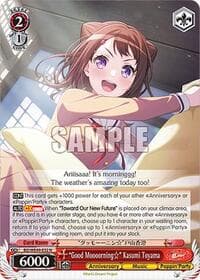 "Good Moooorning" Kasumi Toyama - BanG Dream! 10th Anniversary! Premium Booster - Weiss Schwarz card