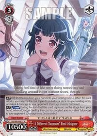 "A Different Classroom" Rimi Ushigome - BanG Dream! 10th Anniversary! Premium Booster - Weiss Schwarz card