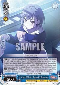 "Card Of Fate" Tomori Takamatsu - BanG Dream! 10th Anniversary! Premium Booster - Weiss Schwarz card