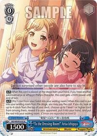 "To the Dressing Room!" Arisa Ichigaya - BanG Dream! 10th Anniversary! Premium Booster - Weiss Schwarz card