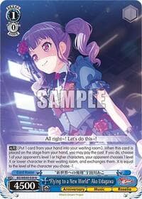 "Flying to a New World" Ako Udagawa - BanG Dream! 10th Anniversary! Premium Booster - Weiss Schwarz card