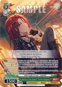 "In Search of The Sunset" Tomoe Udagawa (BDR) - BanG Dream! 10th Anniversary! Premium Booster - Weiss Schwarz card