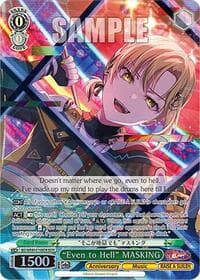 "Even to Hell" MASKING (BDR) - BanG Dream! 10th Anniversary! Premium Booster - Weiss Schwarz card