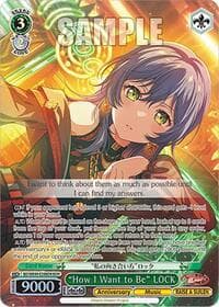 "How I Want to Be" LOCK (BDR) - BanG Dream! 10th Anniversary! Premium Booster - Weiss Schwarz card