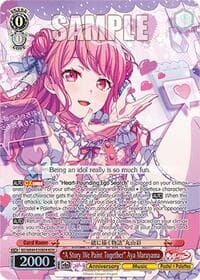 "A Story We Paint Together" Aya Maruyama (BDR) - BanG Dream! 10th Anniversary! Premium Booster - Weiss Schwarz card