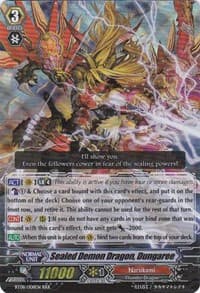 Sealed Demon Dragon, Dungaree (SP) - BT08: Blue Storm Armada - Cardfight Vanguard card