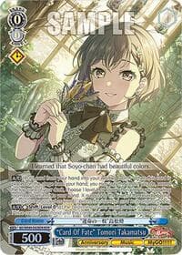 "Card Of Fate" Tomori Takamatsu (BDR) - BanG Dream! 10th Anniversary! Premium Booster - Weiss Schwarz card