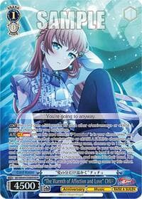 "The Warmth of Affection and Love" CHU (BDR) - BanG Dream! 10th Anniversary! Premium Booster - Weiss Schwarz card