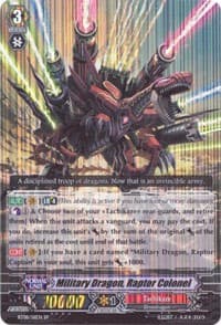 Military Dragon, Raptor Colonel (SP) - BT08: Blue Storm Armada - Cardfight Vanguard card