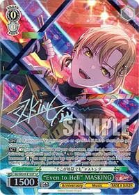 "Even to Hell" MASKING (SP) - BanG Dream! 10th Anniversary! Premium Booster - Weiss Schwarz card