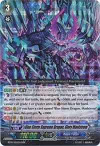 Blue Storm Supreme Dragon, Glory Maelstrom - BT09: Clash of Knights & Dragons - Cardfight Vanguard card