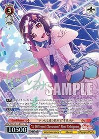 "A Different Classroom" Rimi Ushigome (SP) - BanG Dream! 10th Anniversary! Premium Booster - Weiss Schwarz card