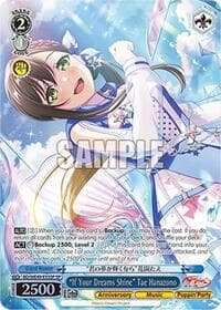 "If Your Dreams Shine" Tae Hanazono (SP) - BanG Dream! 10th Anniversary! Premium Booster - Weiss Schwarz card