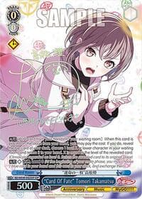 "Card Of Fate" Tomori Takamatsu (SSP) - BanG Dream! 10th Anniversary! Premium Booster - Weiss Schwarz card