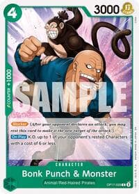 Bonk Punch & Monster - The World's Strongest Warriors - One Piece Card Game card