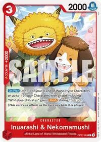 Inuarashi & Nekomamushi - The World's Strongest Warriors - One Piece Card Game card