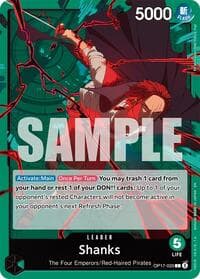 Shanks (020) - The World's Strongest Warriors - One Piece Card Game card
