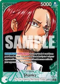 Shanks (020) (Alternate Art) - The World's Strongest Warriors - One Piece Card Game card