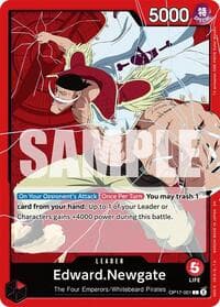 Edward.Newgate (001) - The World's Strongest Warriors - One Piece Card Game card