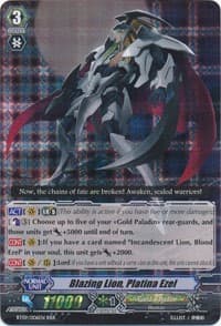 Blazing Lion, Platina Ezel - BT09: Clash of Knights & Dragons - Cardfight Vanguard card