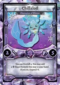 Chillalotl - Champion of Khione - Organized Play Series 5 - Elestrals card