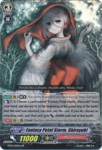 Fantasy Petal Storm, Shirayuki - BT09: Clash of Knights & Dragons - Cardfight Vanguard card
