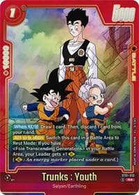 Trunks : Youth - ST01-013 (Alternate Art) - Story Booster 01 - Dragon Ball Super: Fusion World card