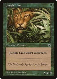 Jungle Lion - Portal - Magic: The Gathering card