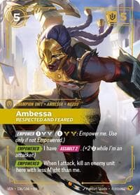 Ambessa, Respected and Feared - Vendetta - Riftbound: League of Legends Trading Card Game card