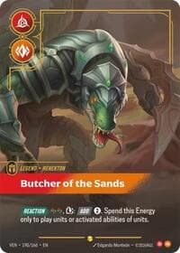 Renekton, Butcher of the Sands (Overnumbered) - Vendetta - Riftbound: League of Legends Trading Card Game card