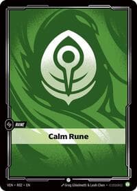 Calm Rune - Vendetta - Riftbound: League of Legends Trading Card Game card