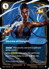 Decree of Insight - Vendetta - Riftbound: League of Legends Trading Card Game card
