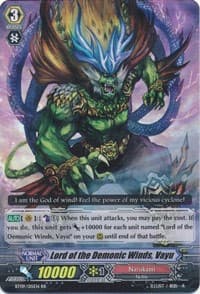 Lord of the Demonic Winds, Vayu - BT09: Clash of Knights & Dragons - Cardfight Vanguard card